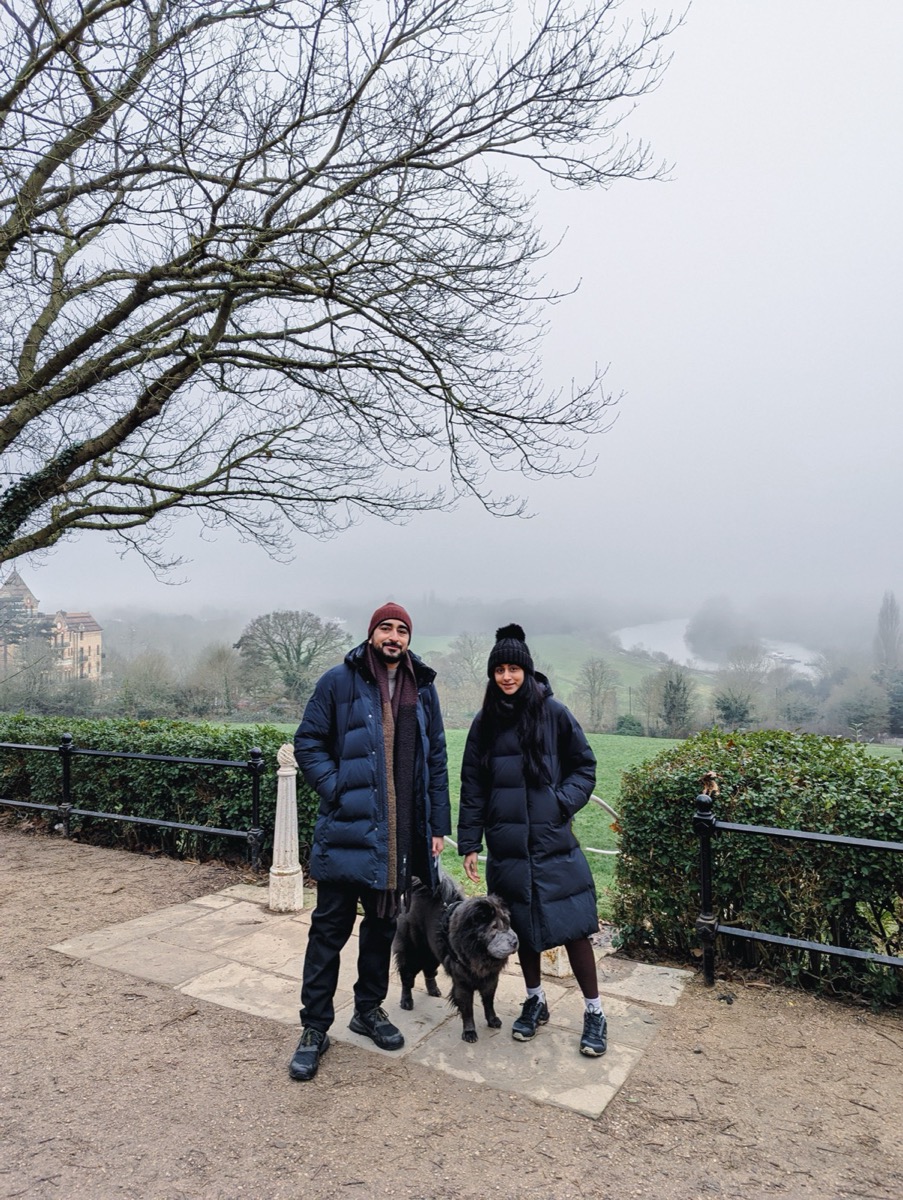 Jay and Luna at the top of Richmond Hill